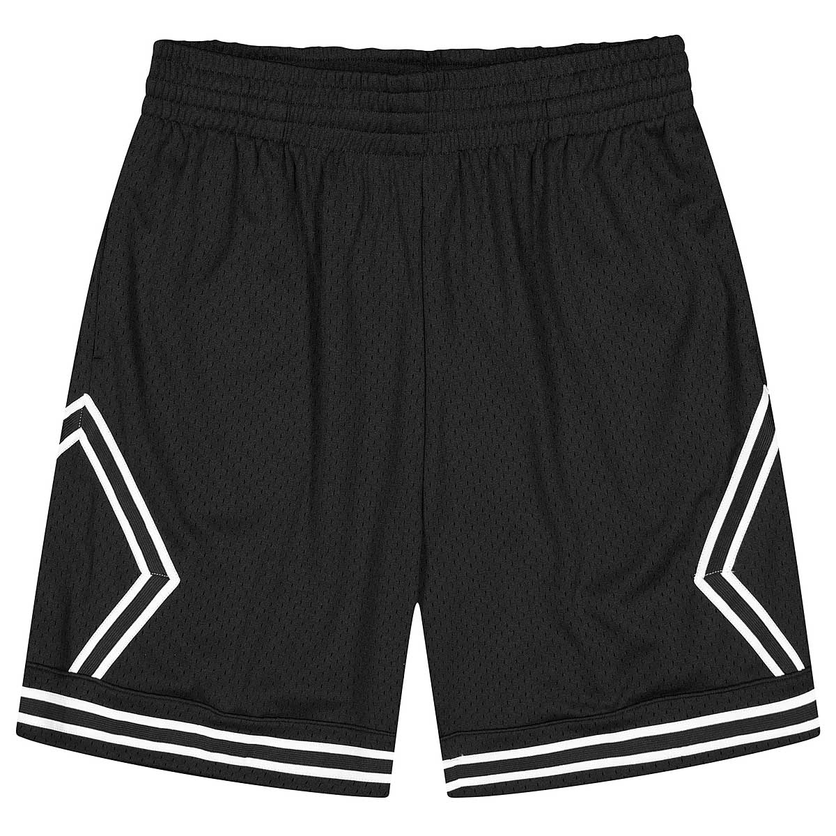 Mitchell And Ness Branded Diamond Shorts, Black