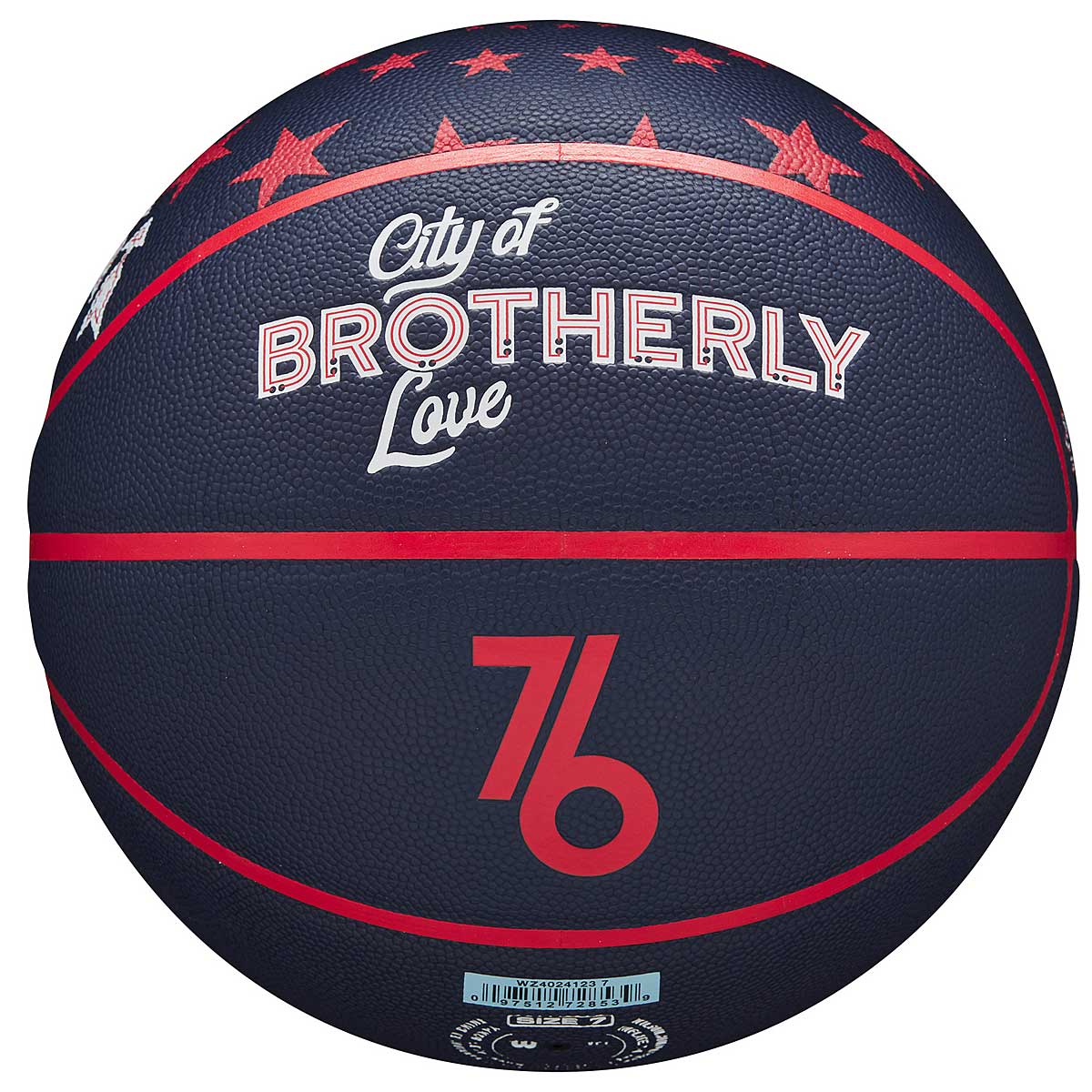 Wilson NBA Philadelphia 76ers Team City Collector 2023 Basketball, Multi 7