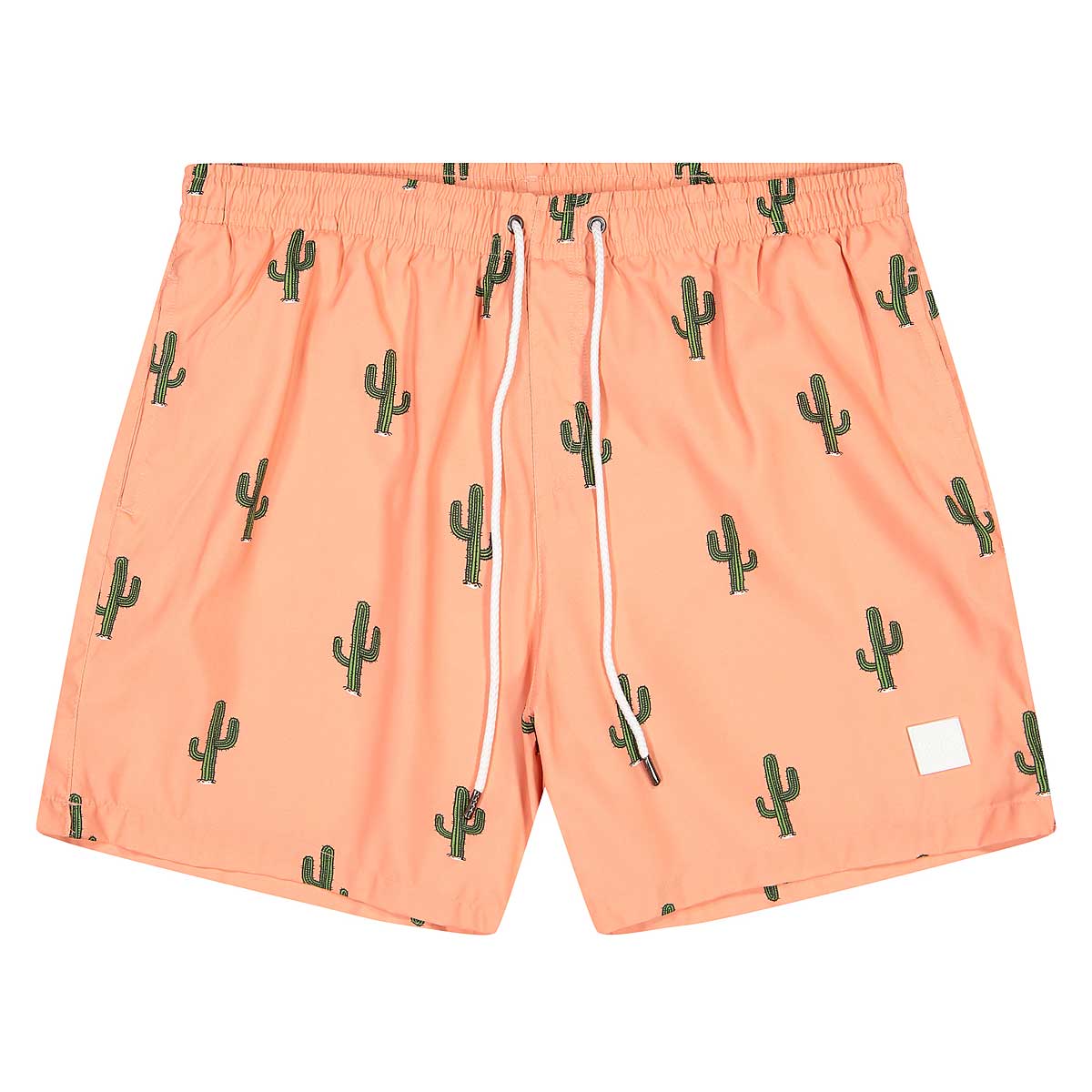 Cactus Pattern Swim Shorts For Women  Men Perfect Couple Gift Cactus Shorts Plant Print Swimsuit Cute His & Hers MultiSport Shorts