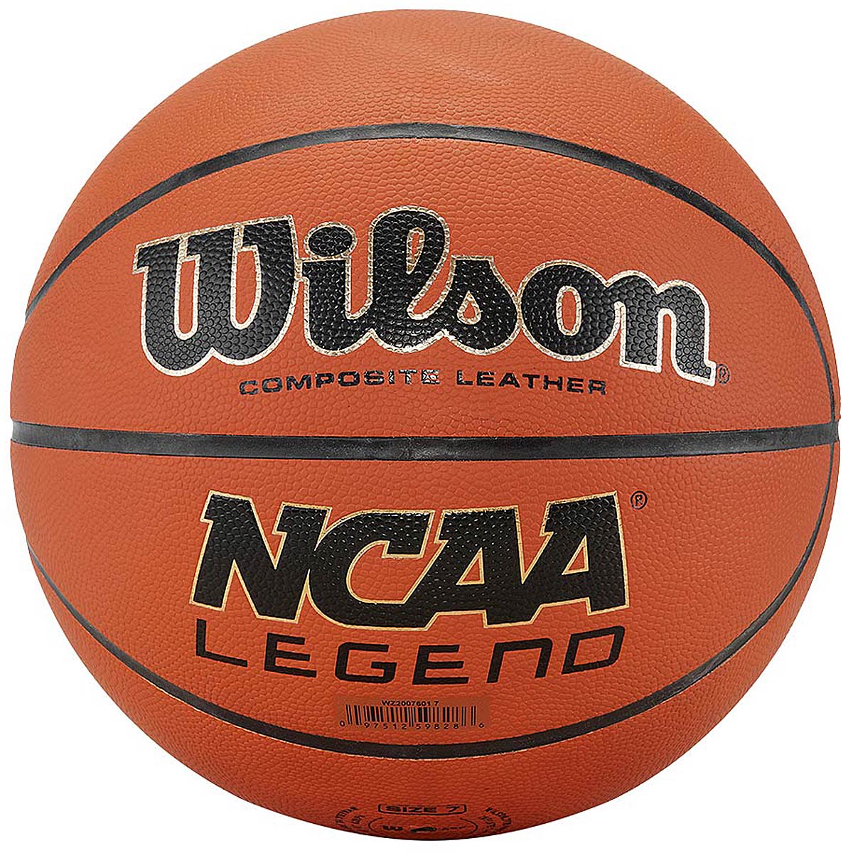 Image of Wilson Ncaa Legend Basketball, Orange/black