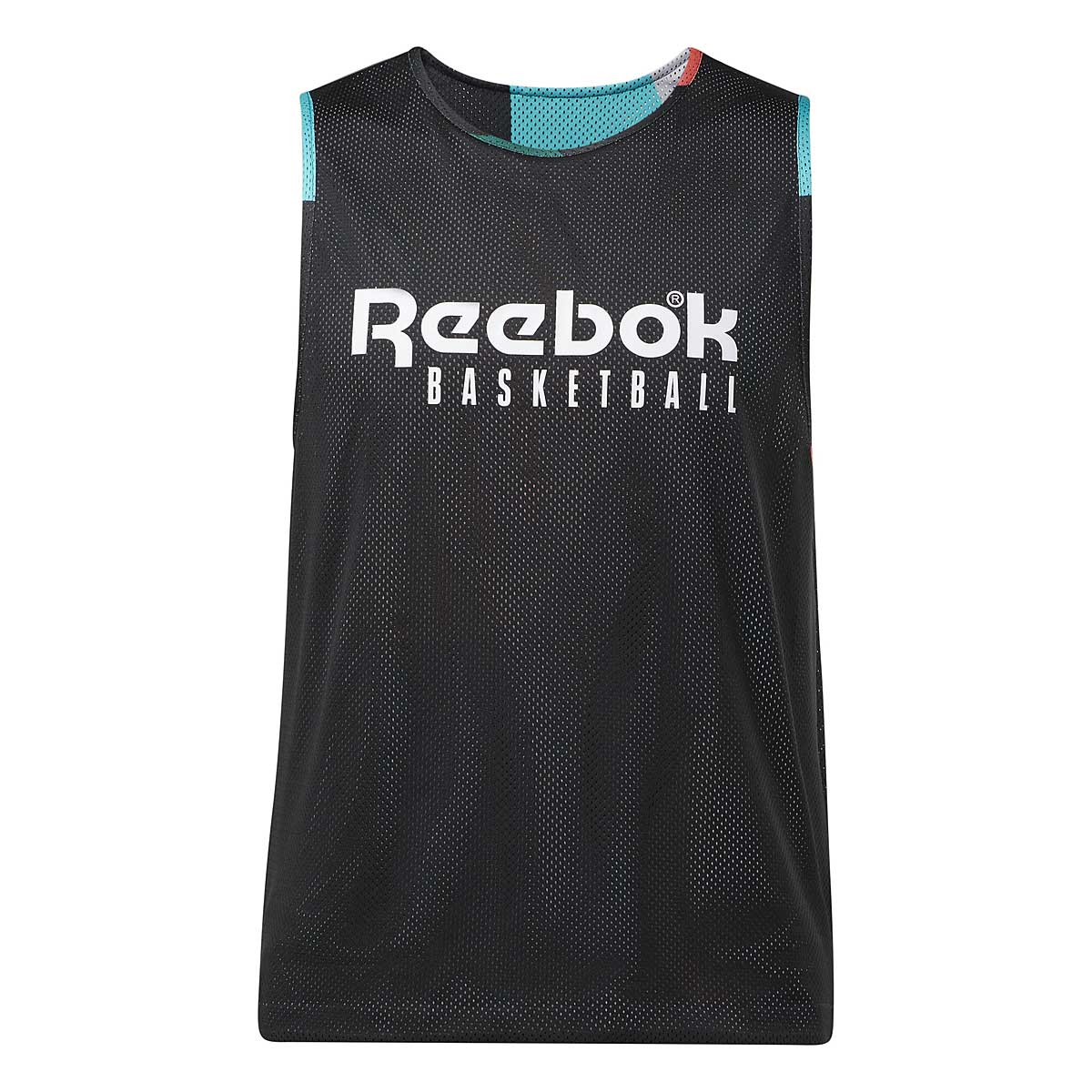 Image of Reebok Basketball City League Jersey, Black, Male, Basketball Jerseys, HK2981