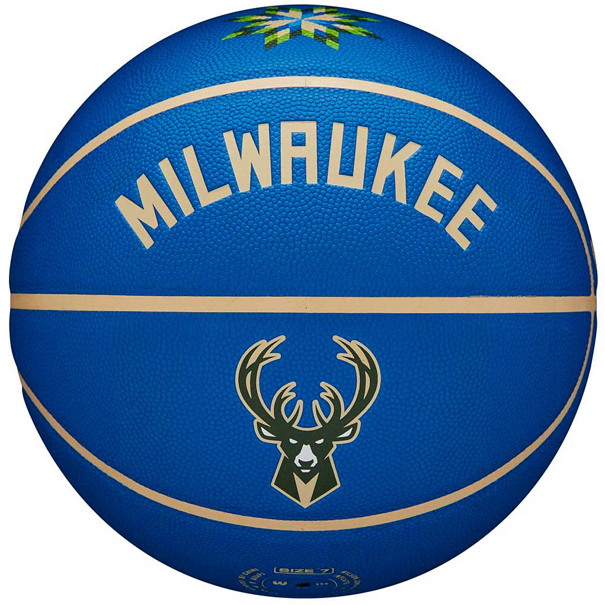 Wilson Nba Team City Collector Milwaukee Bucks Basketball, Gum/Bucks