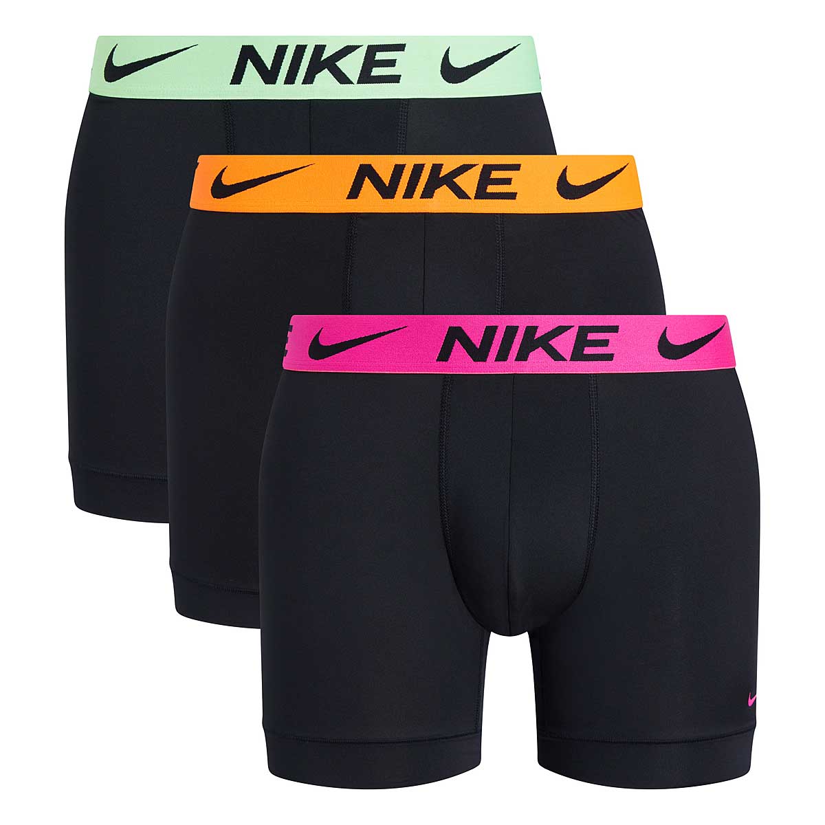 Image of Nike Boxer Brief 3pk, Black/green/orange/pink
