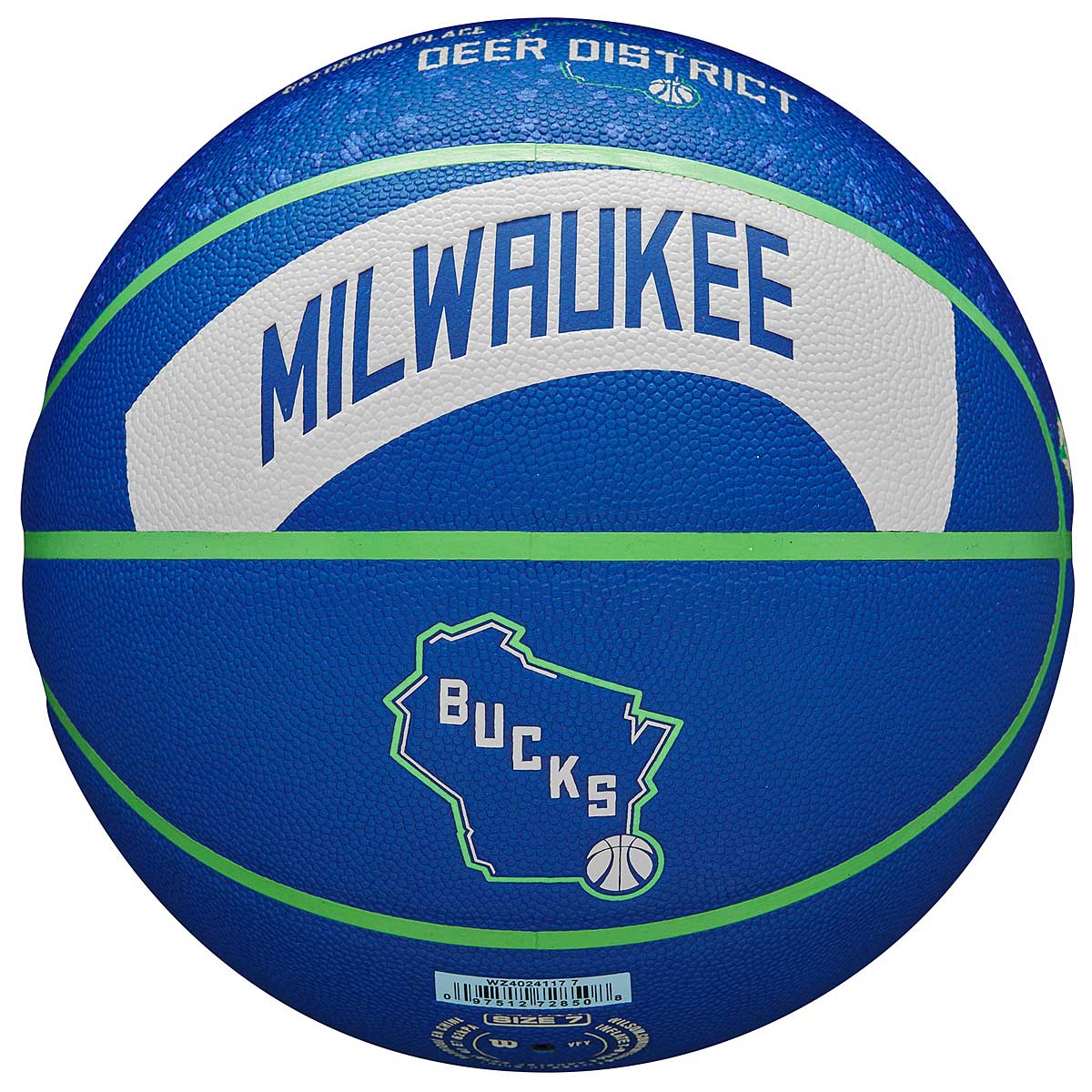 Image of Wilson NBA Milwaukee Bucks Team City Collector 2023 Basketball, Multi