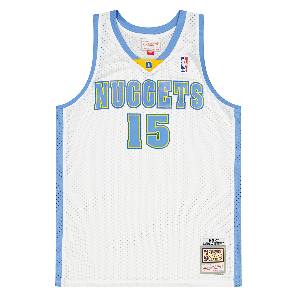 Mitchell And Ness Nba Swingman Jersey Denver Nuggets 06 - Carmelo Anthony, White Onyx