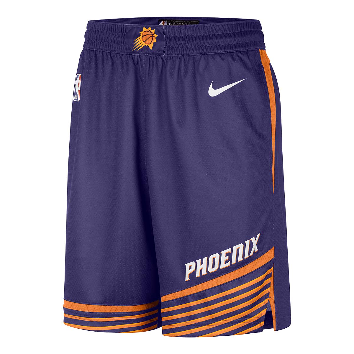 Nike NBA Phoenix Suns Dri-fit Icon Swingman Shorts, Lila/orange 2XL