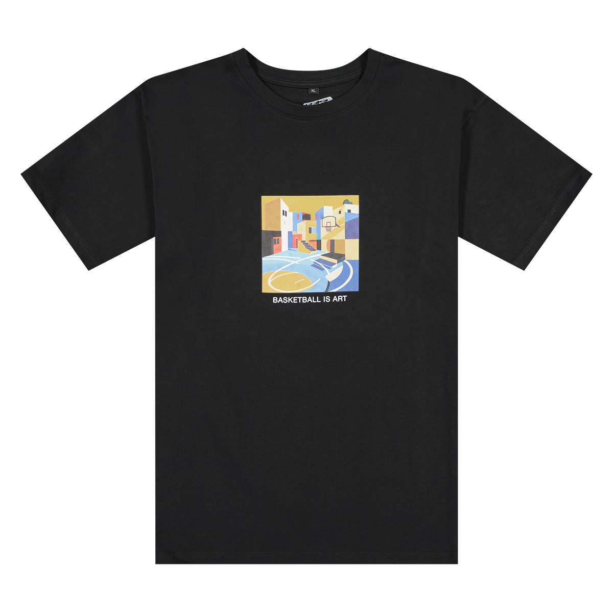Image of 1993 Basketball Is Art Statement T-shirt, Schwarz