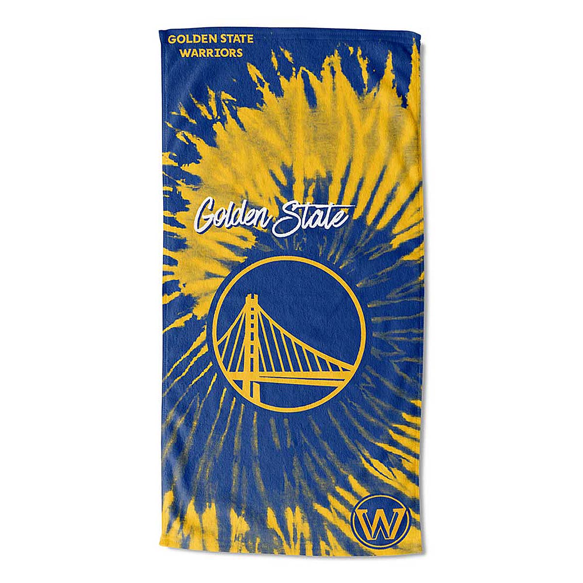 Northwest Nba Golden State Warriors - Pyschedelic - 30X60 Beach Towel, Yellow