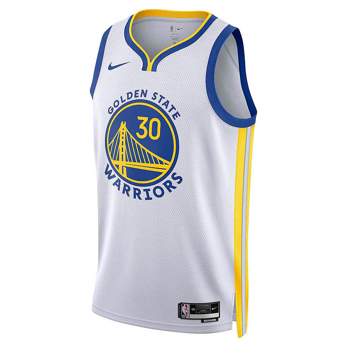 Nike NBA Golden State Warriors Association Swingman Jersey Stephen Curry, Weiß/(curry Stephen) L