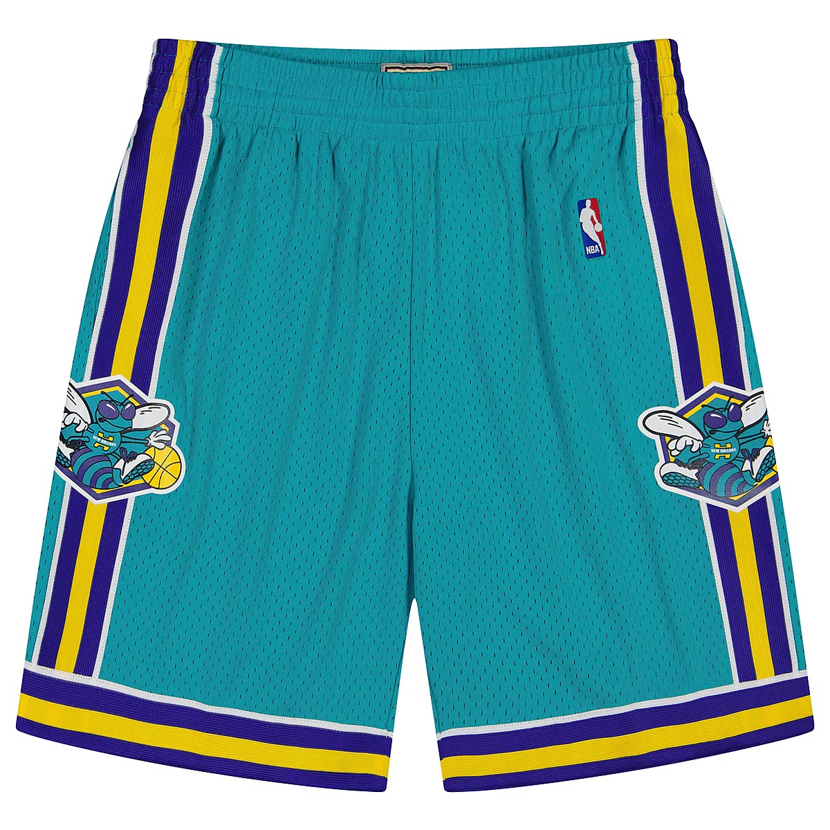 Mitchell And Ness Nba New Orleans Hornets Swingman Shorts, Teal
