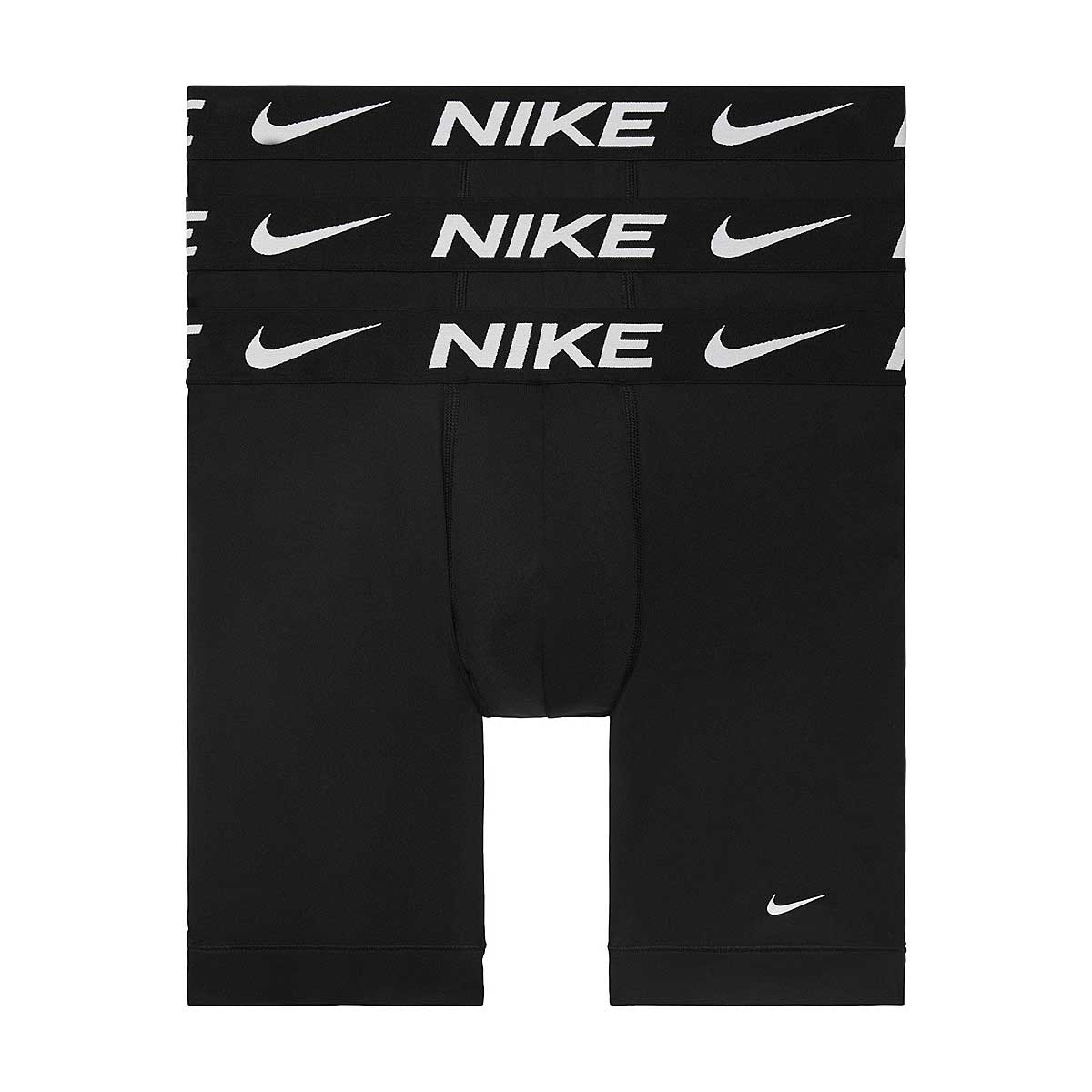 Image of Nike Boxer Brief Long 3pk, Black/black/black