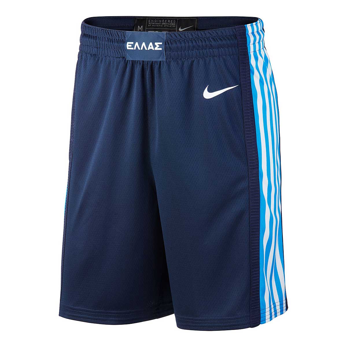 Image of Nike Fiba World Cup Greece Basketball Road Shorts, College Navy/white