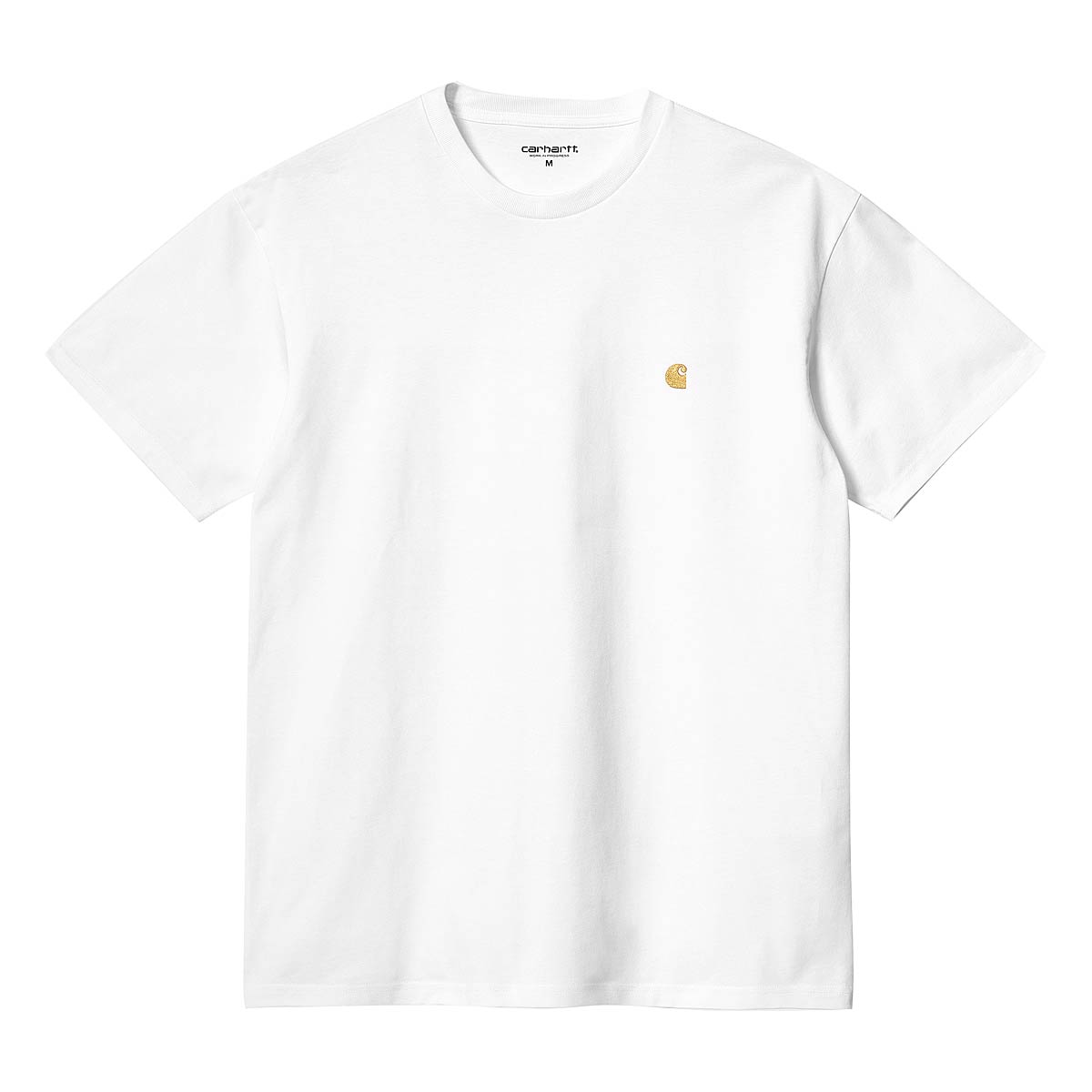 Carhartt Wip S/s Chase T-shirt, Weiß/gold 2XL