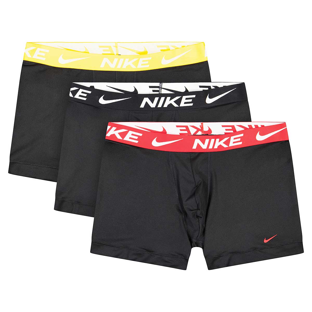 Nike Dri-Fit Essential Micro Boxer Briefs, Blk/Red/Uni Gold Wb/Black Wb