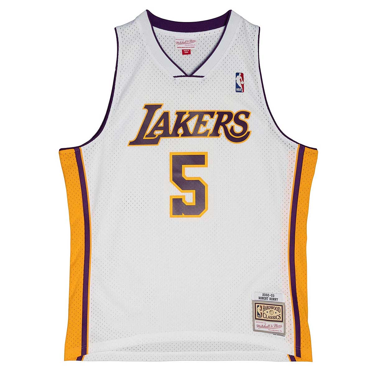 Mitchell And Ness Nba Los Angeles Lakers Swingman Jersey 2002 Robert Horry, White