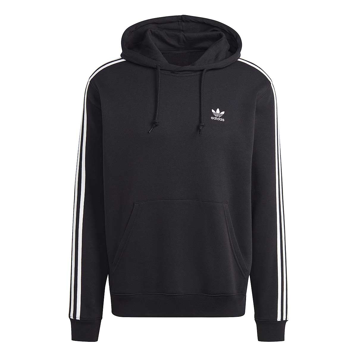 Image of Adidas 3-stripes Hoody, Black/black
