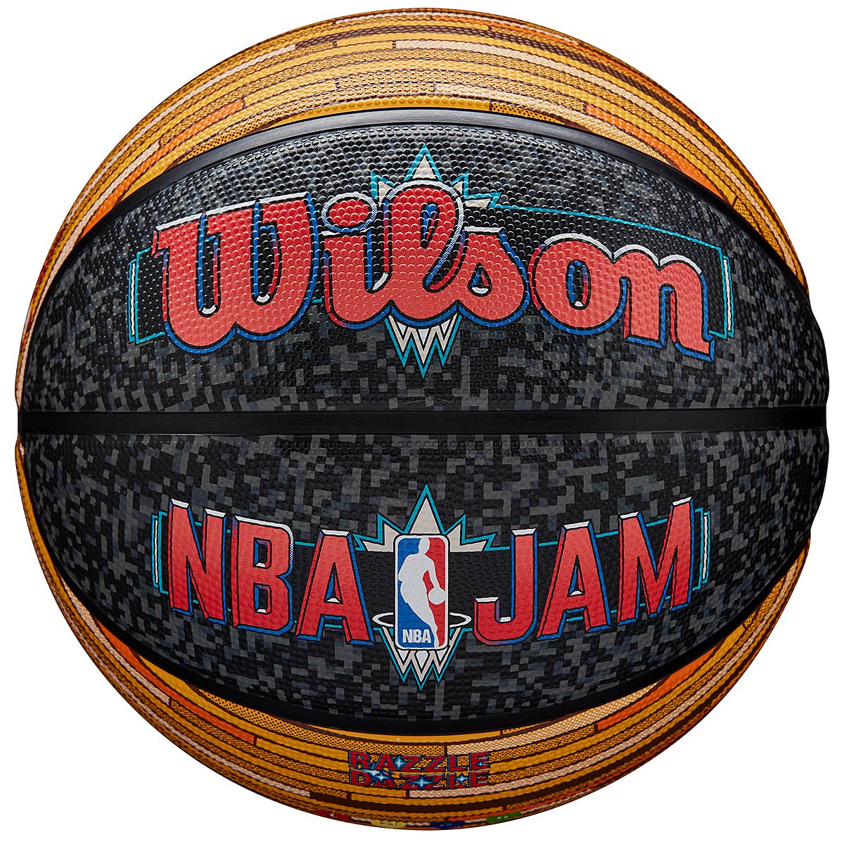 Wilson NBA Jam Outdoor Basketball, Noir / Grey 7