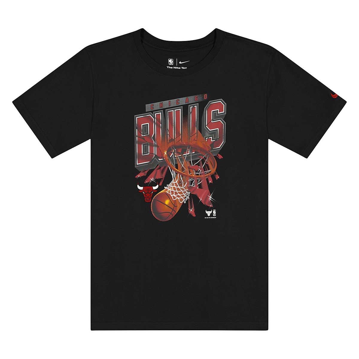 Nike Chicago Bulls Courtside Shattered Tee Mens Tshirt (Red)