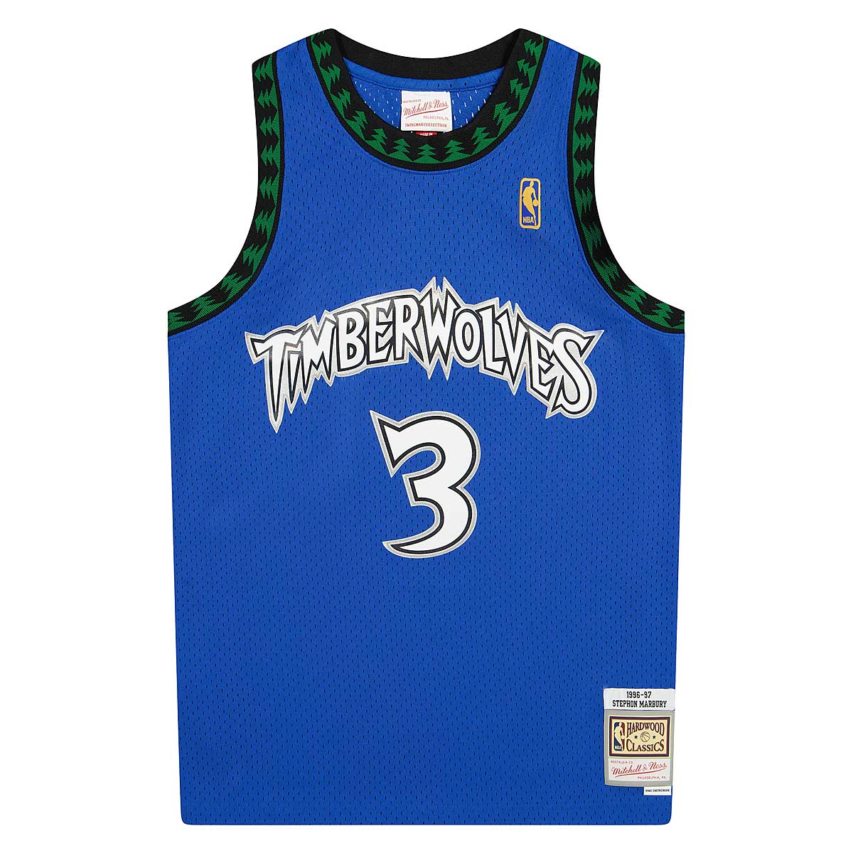 Mitchell And Ness Nba Minnesota Timberwolves 1996-97 Stephon Marbury Swingman Jersey, Blue