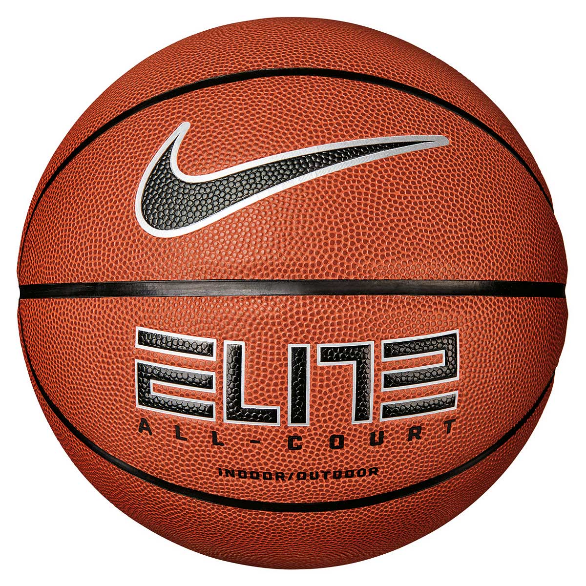 Nike Elite All Court 8P 2.0 Basketball, 855 Amber/Black/Metallic Silver/Black