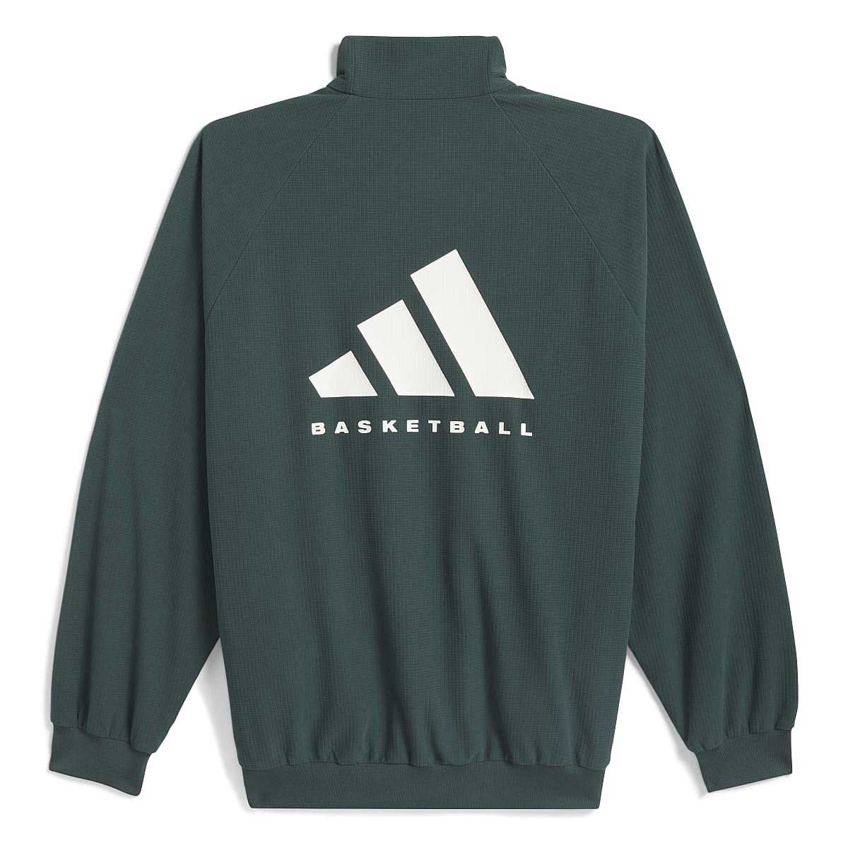 Image of Adidas Basketball Brushed Originals Jacke, Green