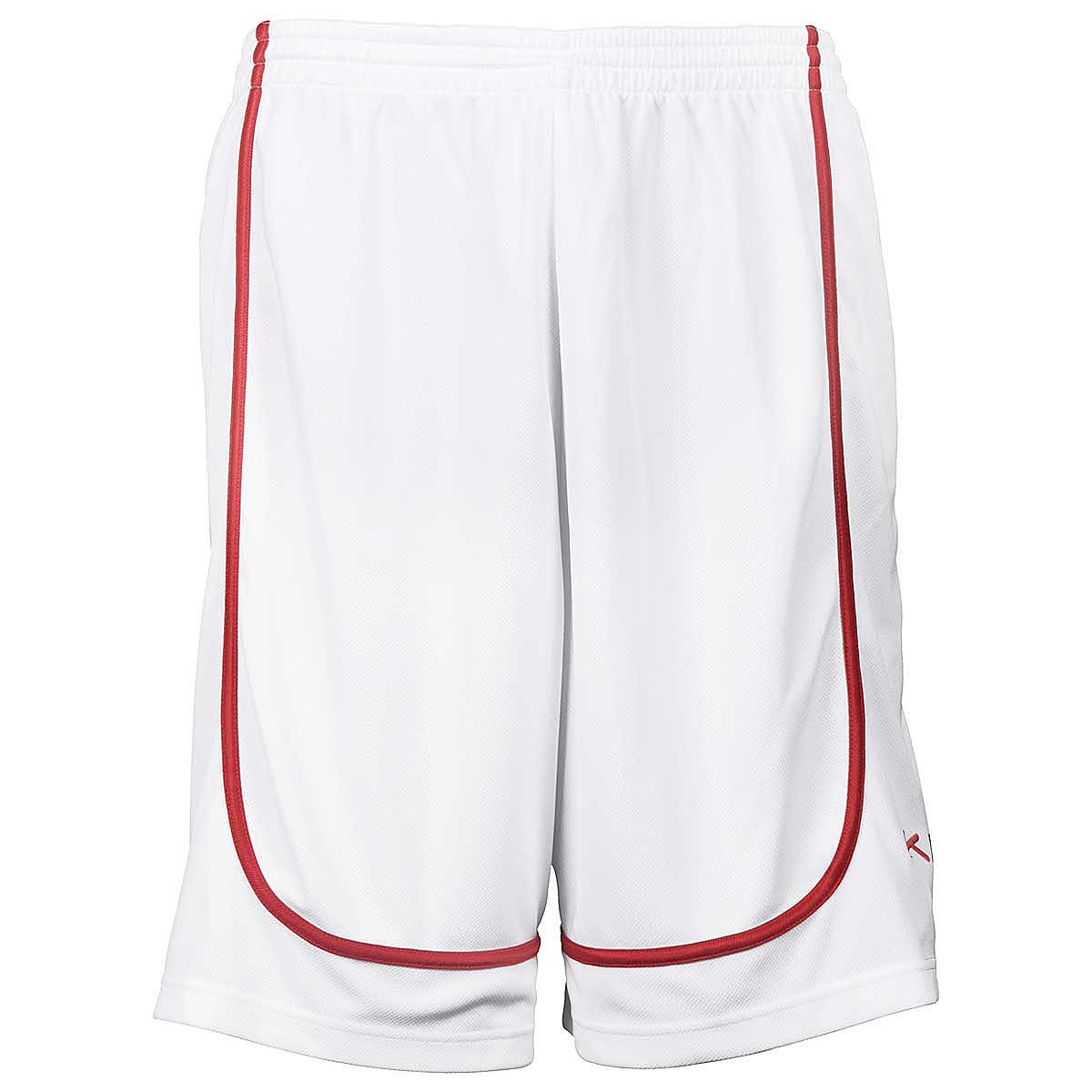 K1X Hardwood League Uniform Shorts, White/True Red