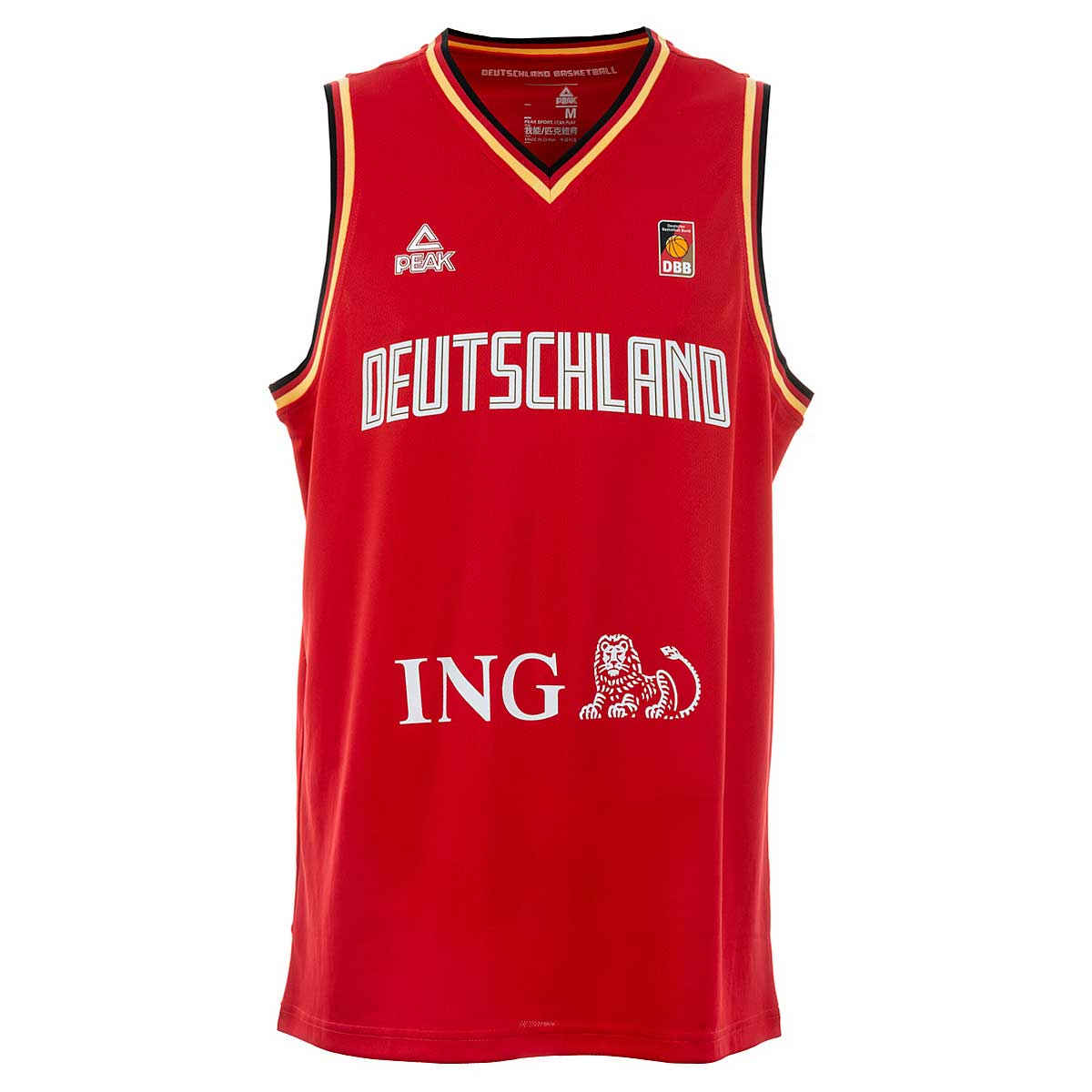 Image of Peak Dbb Deutschland Basketball Trikot Rot, Red