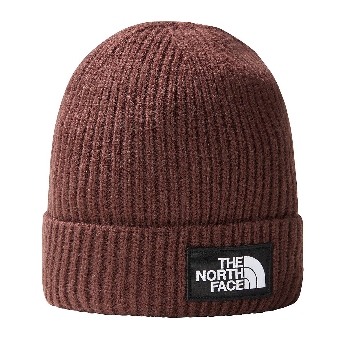 Image of The North Face Tnf Logo Box Cuf Beanie, Coal Brown