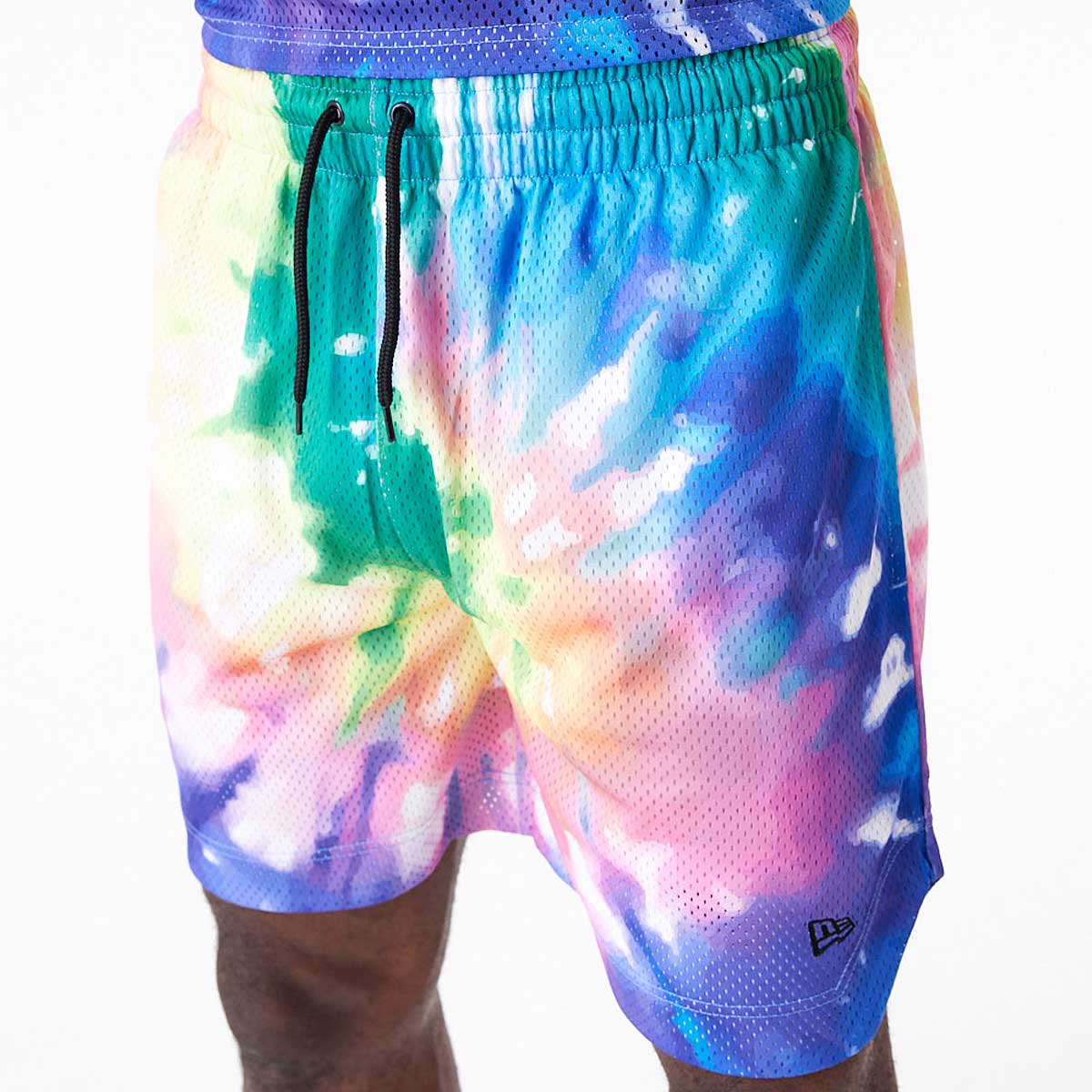 Image of New Era Tie Dye Basketball Shorts, Multi
