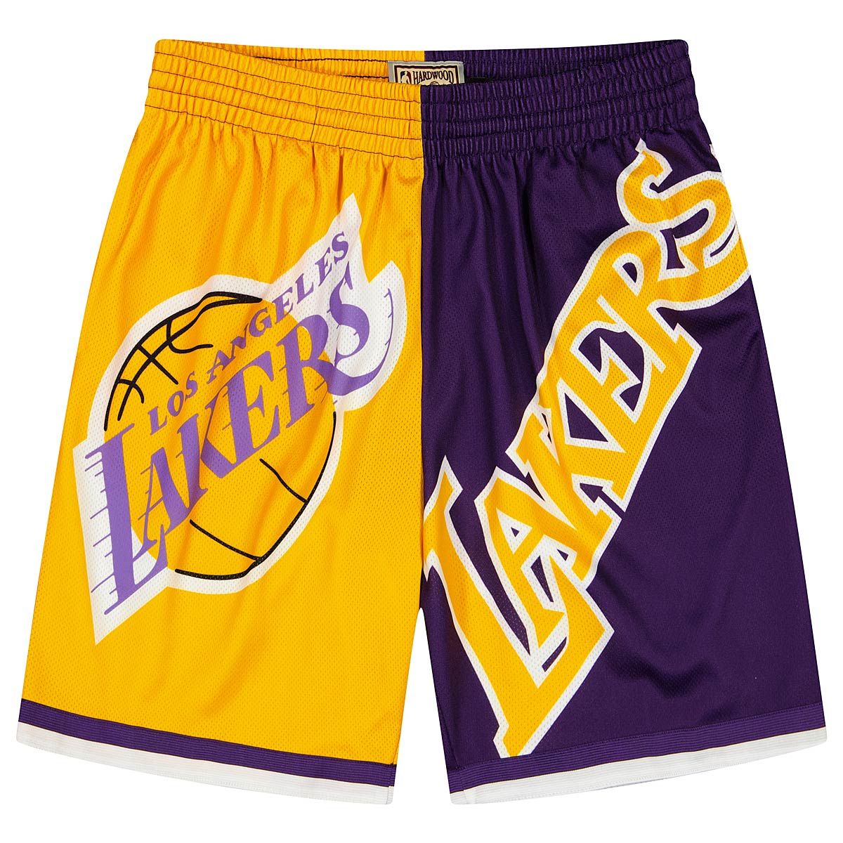 Mitchell And Ness Nba Los Angeles Lakers Big Face Fashion Shorts 5.0, Yellow