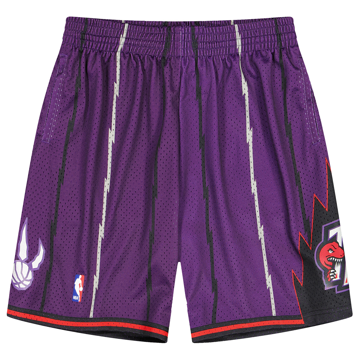 Image of Mitchell And Ness NBA Toronto Raptors 1998-99 Swingman Shorts, Purple