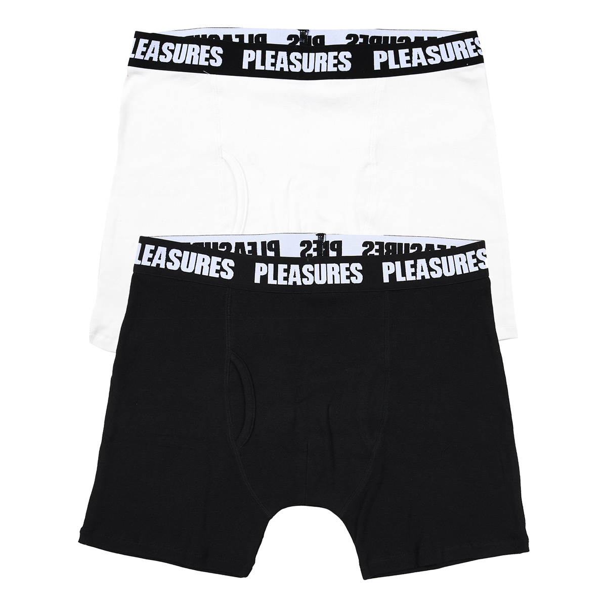 Pleasures Boxer Brief - 2 Pack, Black/White