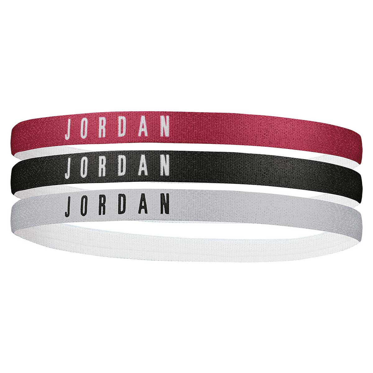Jordan Headbands 3 Pk, Gym Rouge/noir ONE