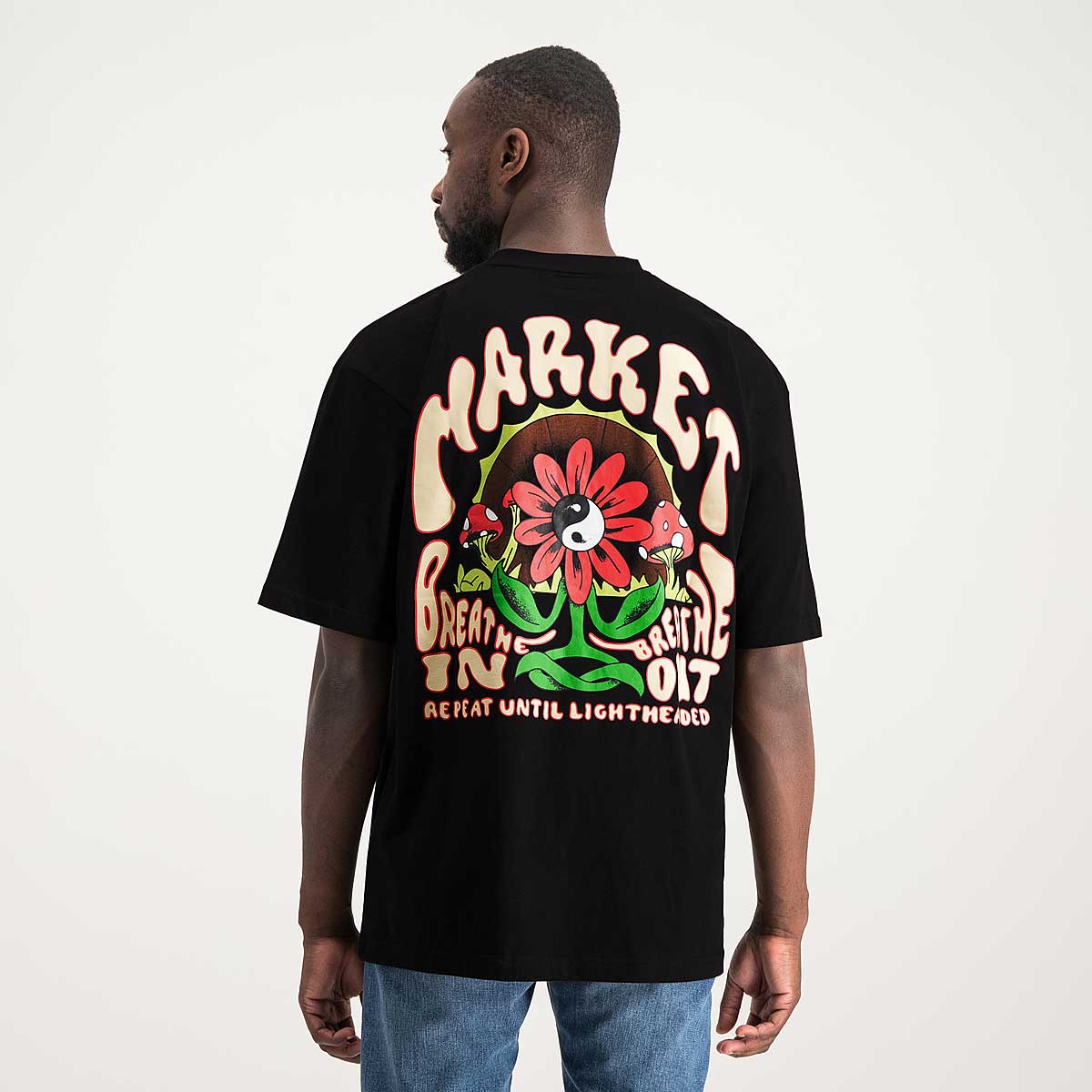 Market Market Breathwork T-Shirt, Double Black