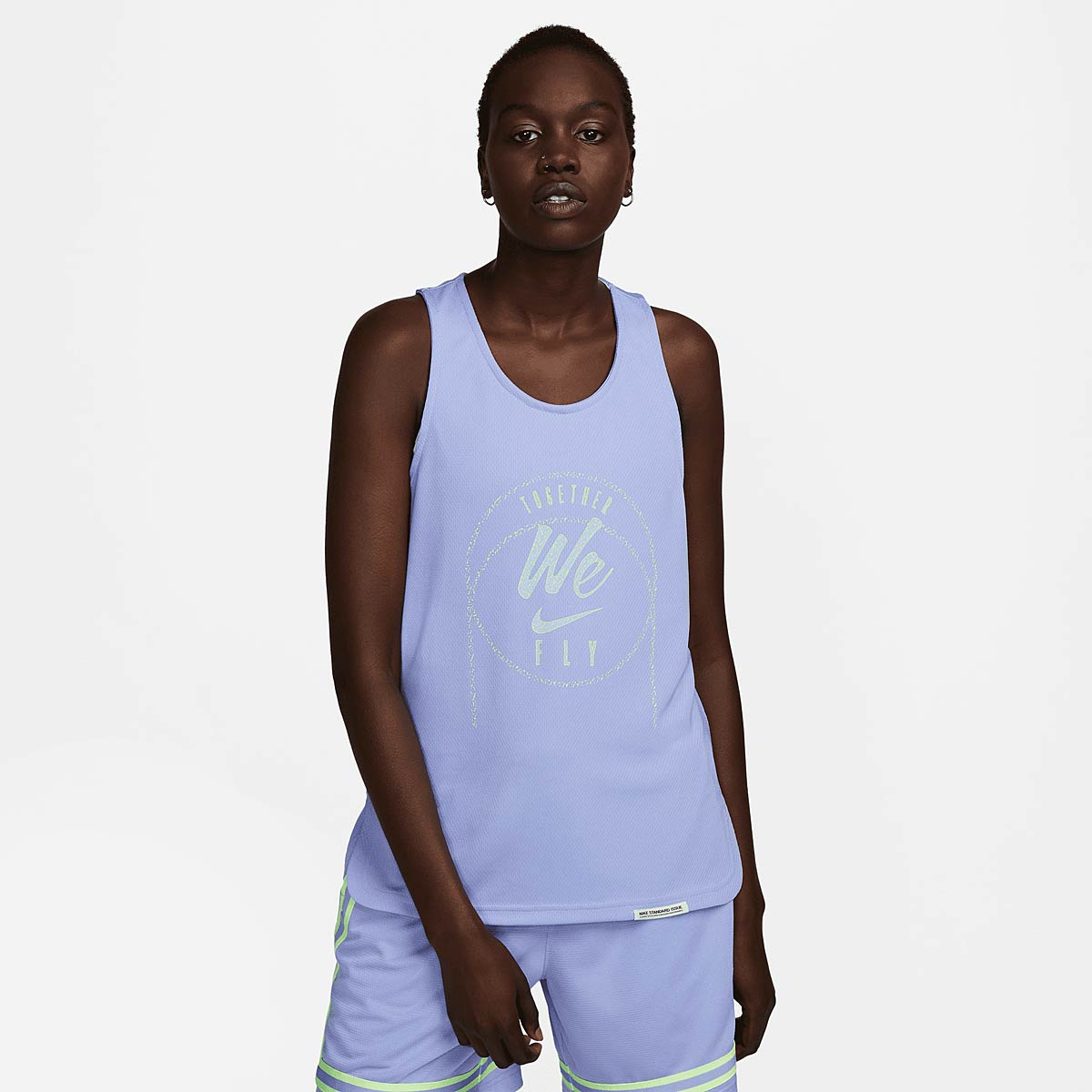 Nike Dri-Fit Si Jersey Womens, Light Thistle/Ghost Green