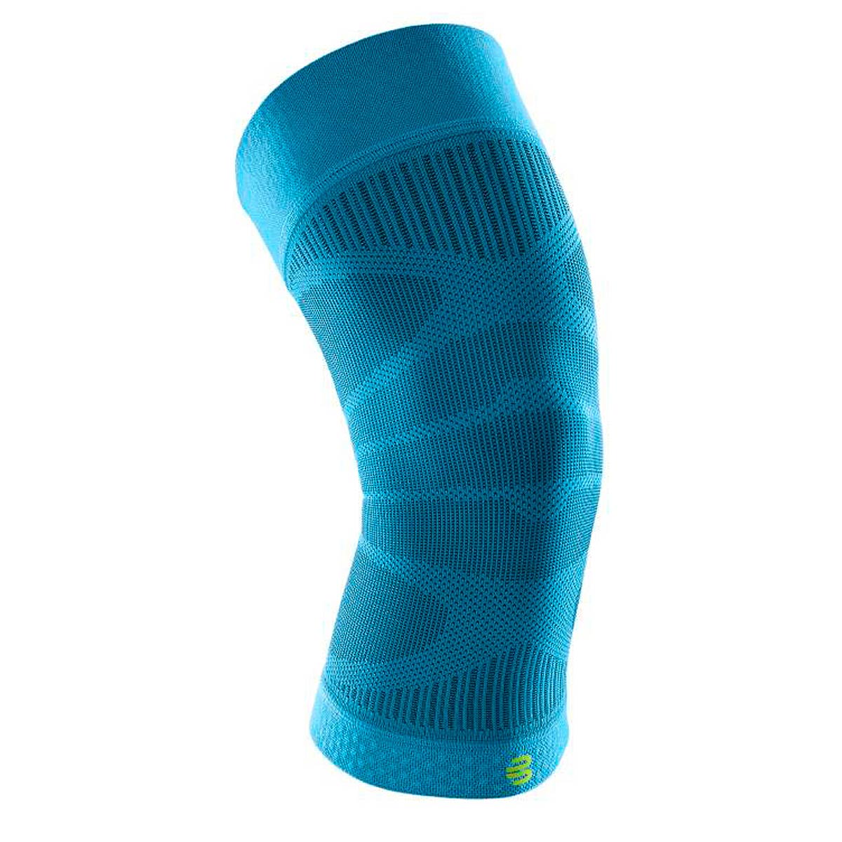 Image of Bauerfeind Sports Compression Knee Support, Green/blue