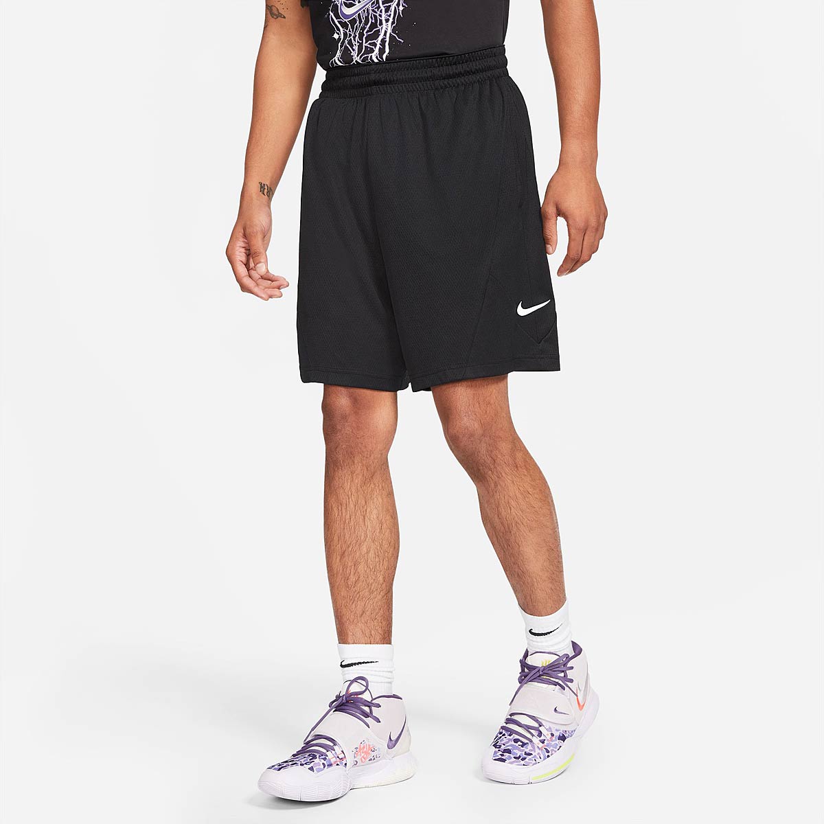 Nike M Nbb Dri-Fit 8 Inch Rival Shorts, Black/Black/Black/White