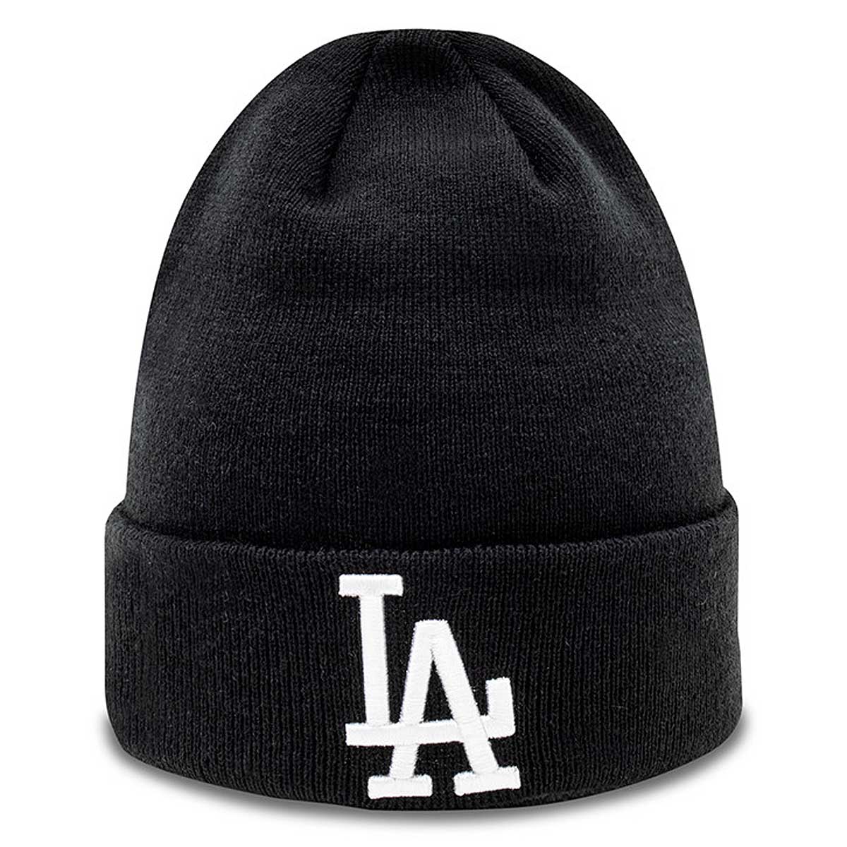Image of New Era MLB Essential Cuff Knit La Dodgers Beanie, Black