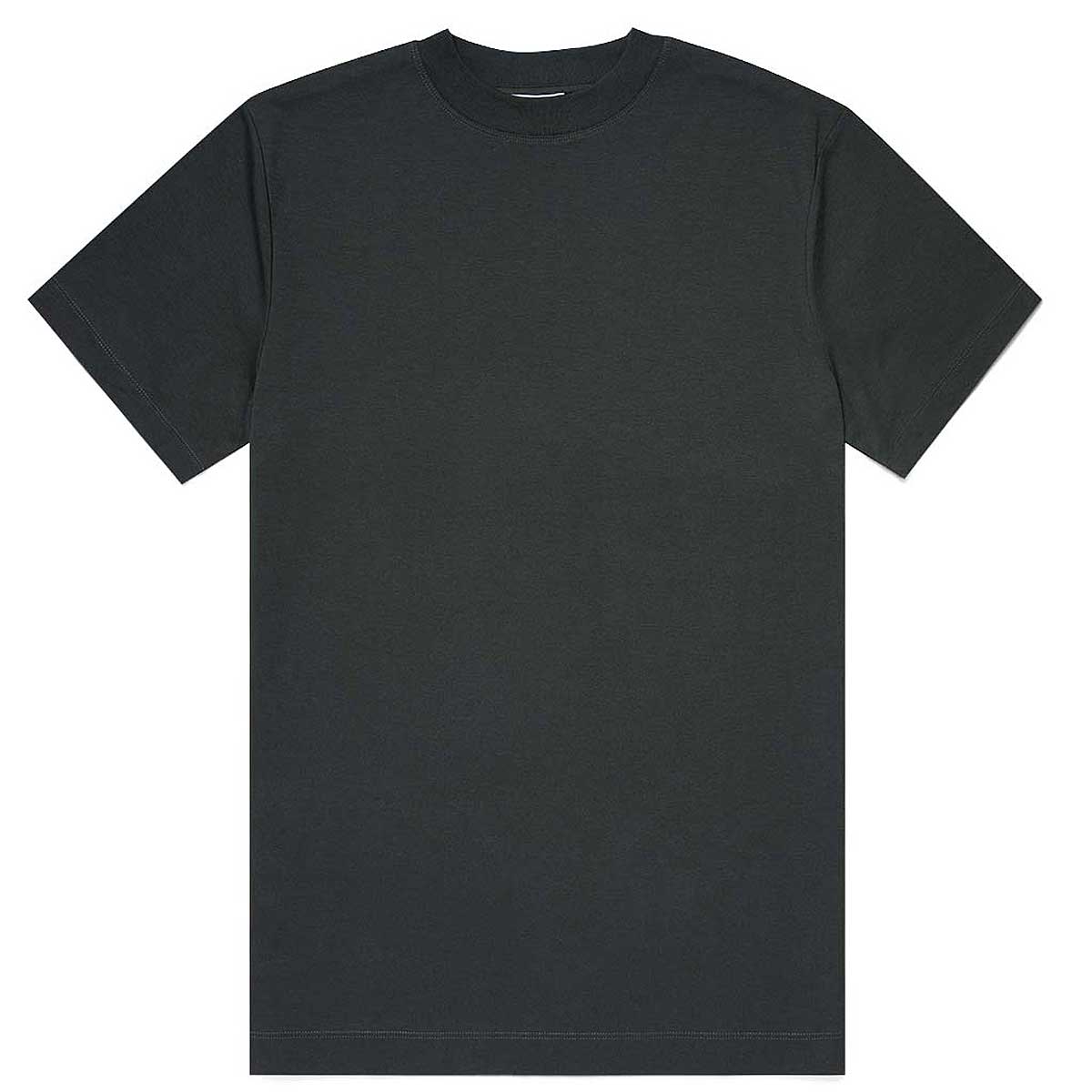Sunspel Mock Neck T-Shirt, Forest
