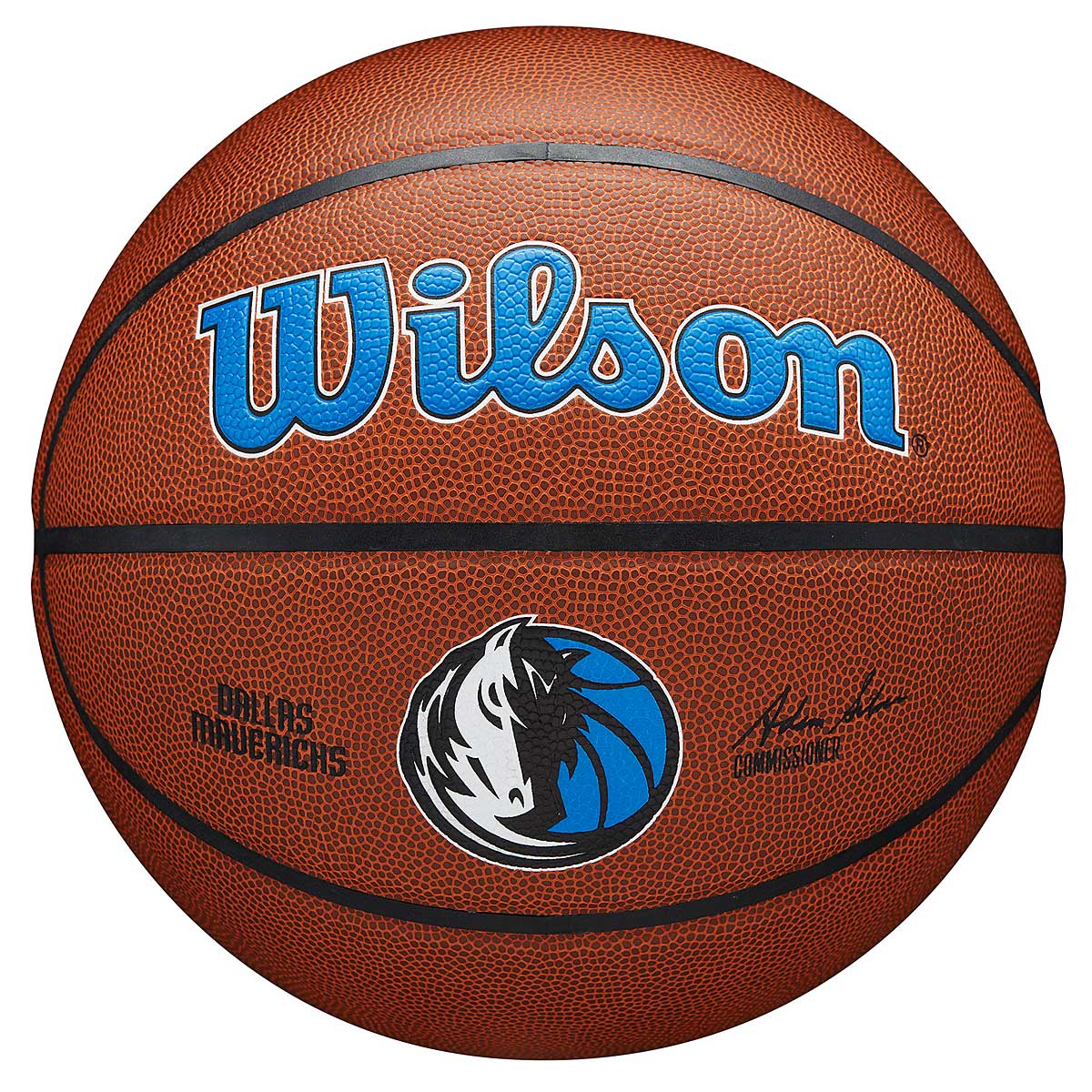 Image of Wilson NBA Dallas Mavericks Team Composite Basketball, Baby Blue