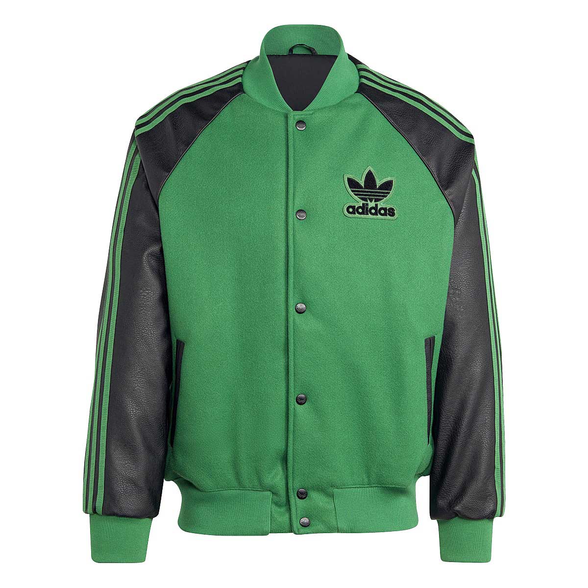 Image of Adidas Sst Varsity Jacket, Green/black