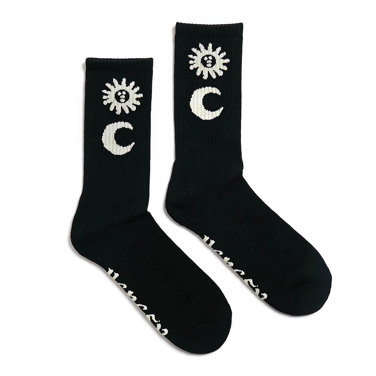 Heresy Lunisolar Socks, Black/ Ecru