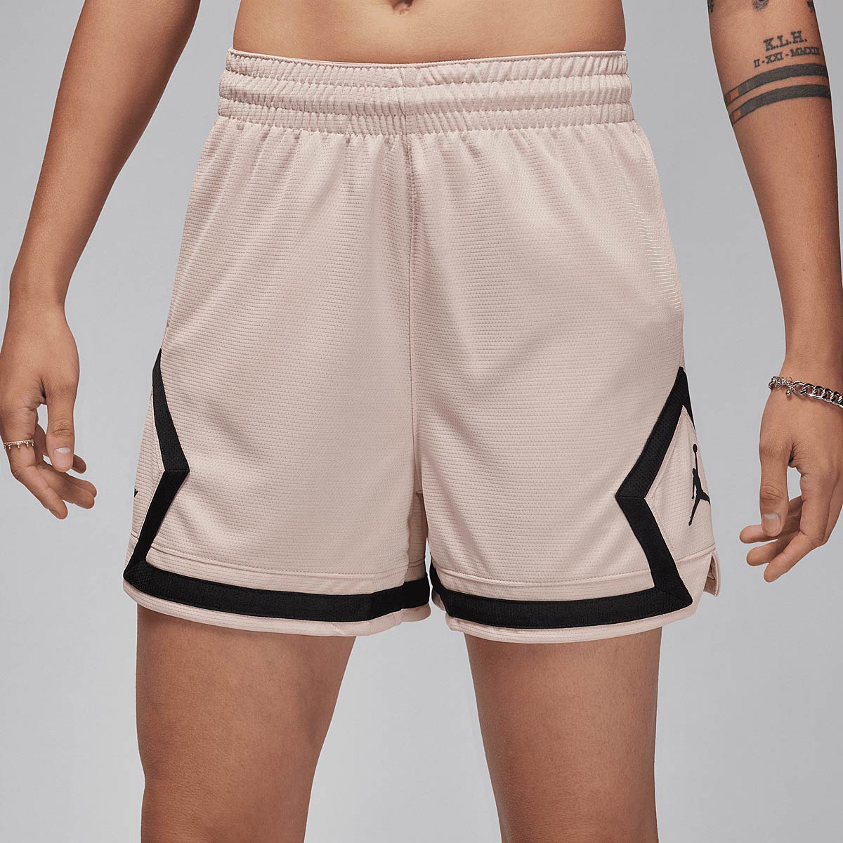 Jordan W Sport Diamond Shorts 4in, Beige/schwarz XL