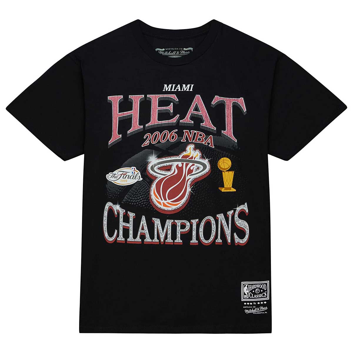 Mitchell And Ness NBA Miami Heat Champions Era T-shirt Heat, Schwarz M
