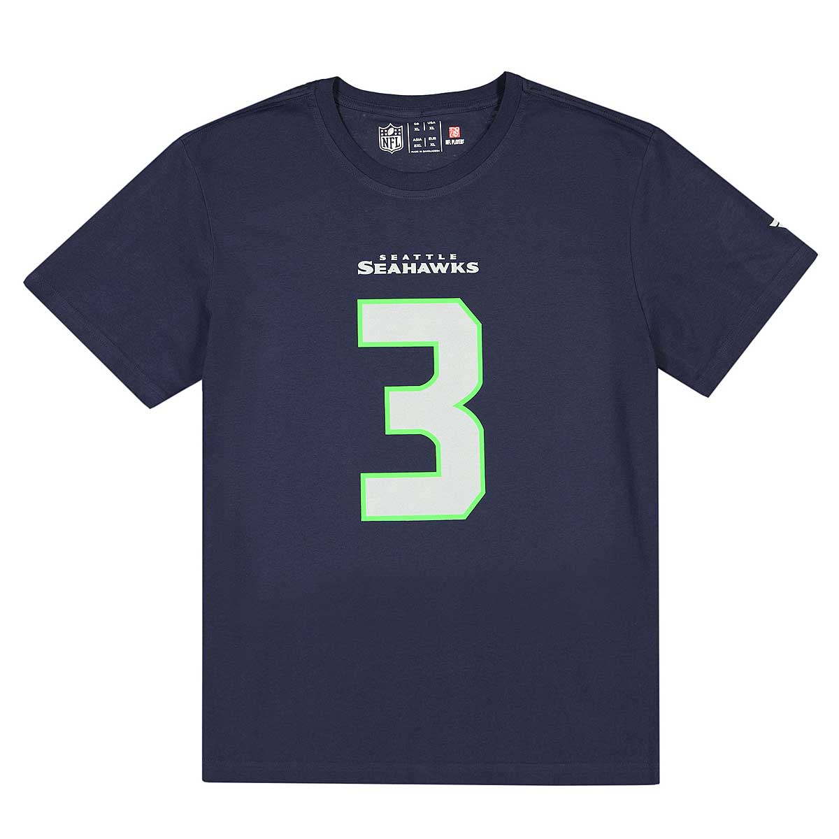 Fanatics Nfl Iconic Nn Seattle Seahawks - Wilson #3 T-Shirt, Navy