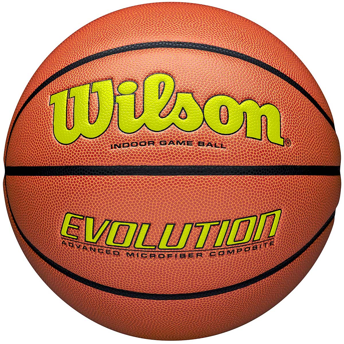 Wilson Evolution 295 Game Basketball, Orange/Opt Yel