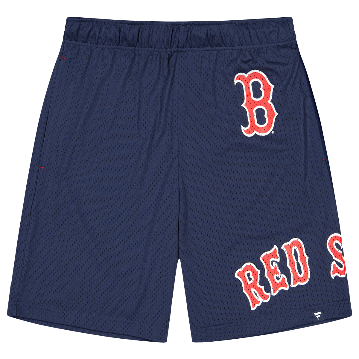 Image of Fanatics MLB Boston Red Sox Fundamentals Mesh Shorts, Athletic Navy/athletic Red
