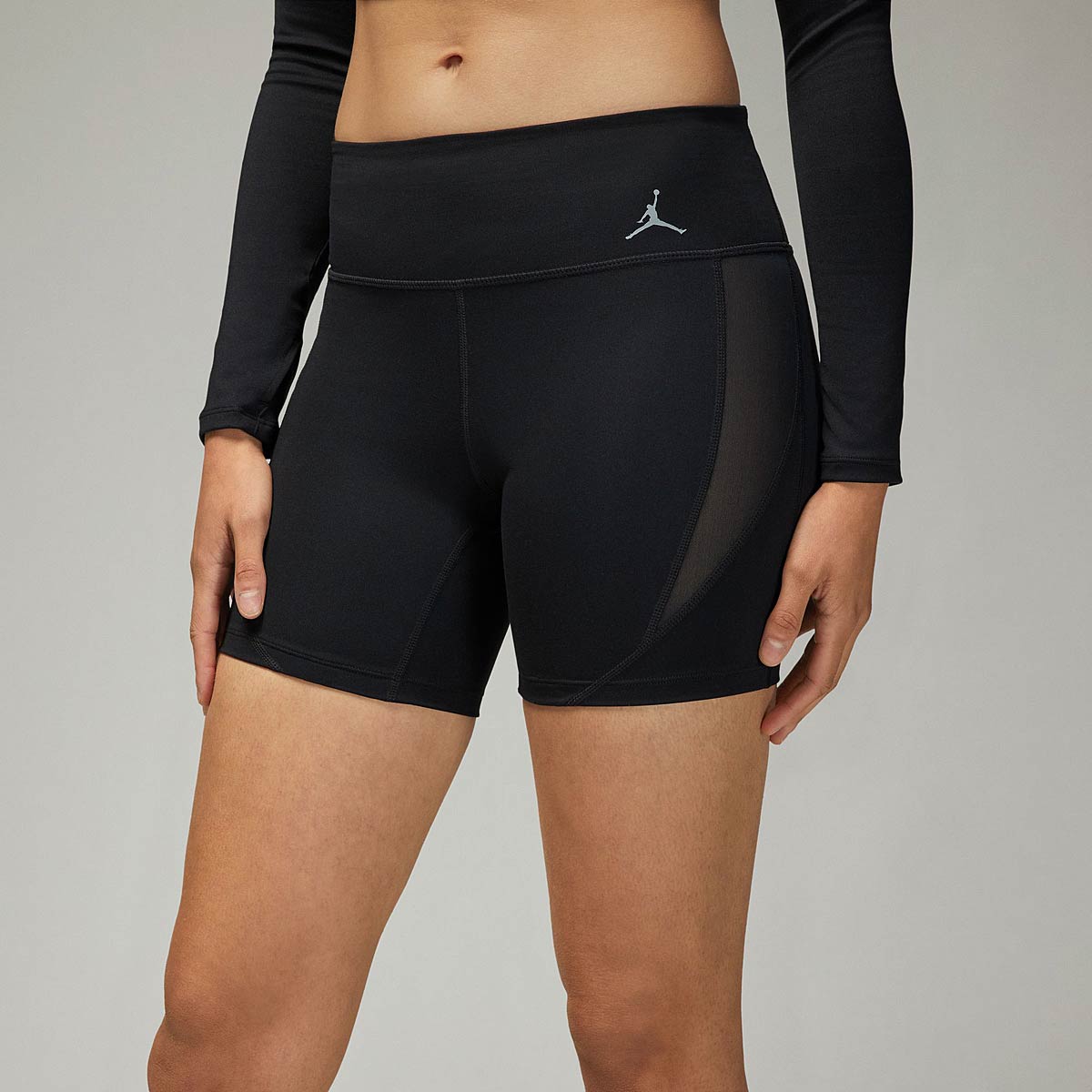 Jordan J Sport Leg Short Womens, Black/Black/Stealth