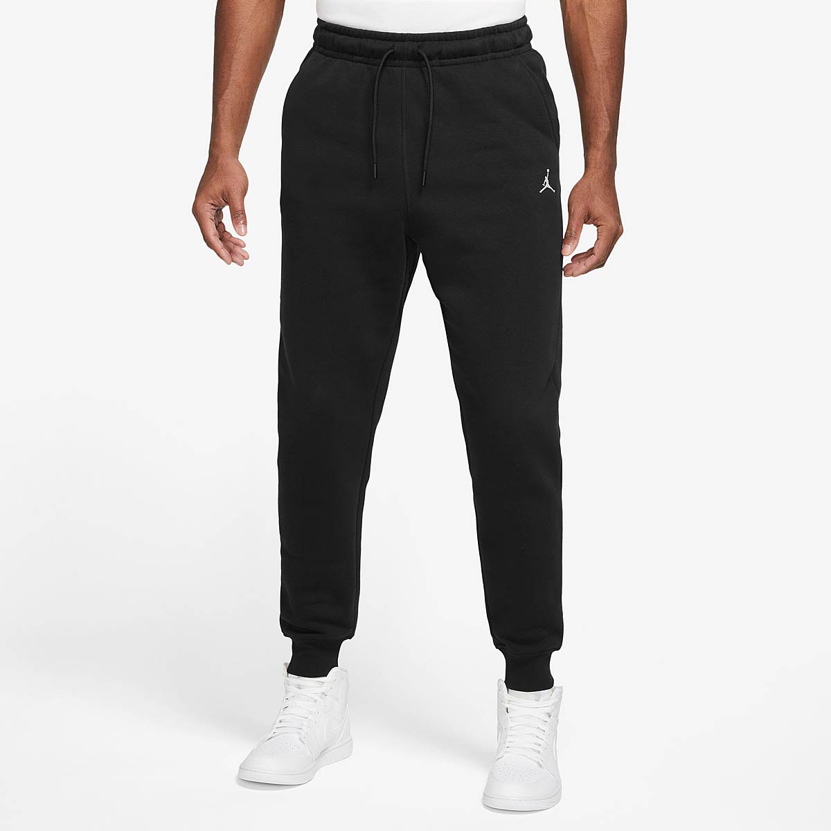 Jordan M J Essential Fleece Pants, Black/(white) 2XL