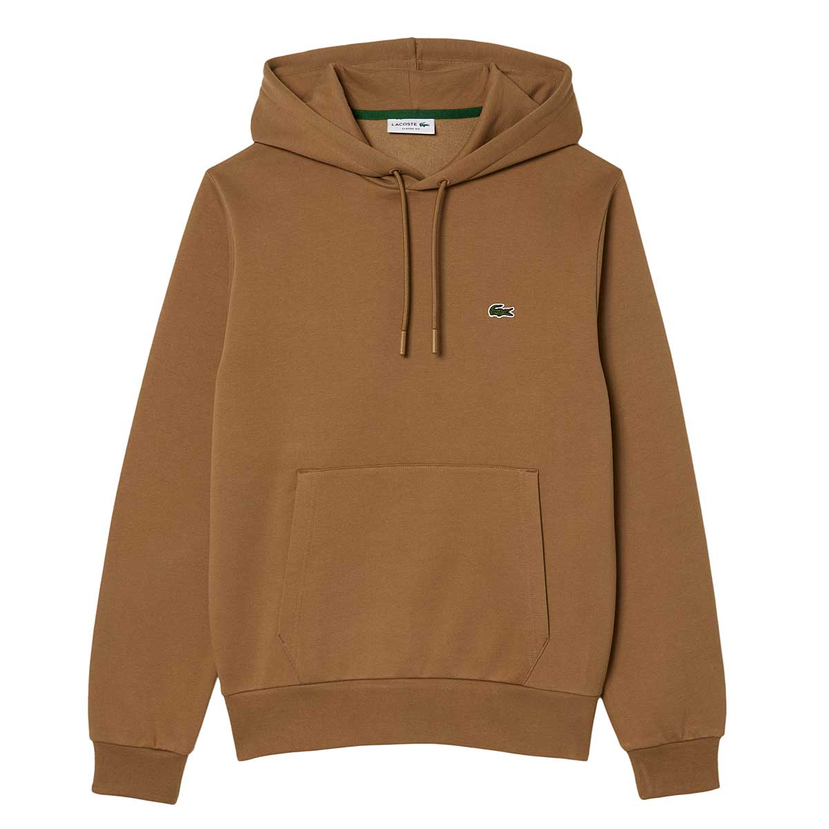 Image of Lacoste Classic Small Croc Hoody, Brown